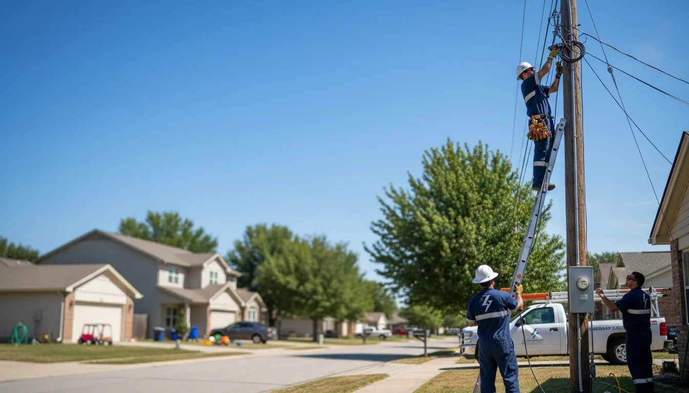 Residential electrician providing installation services in Taylorsville, GA